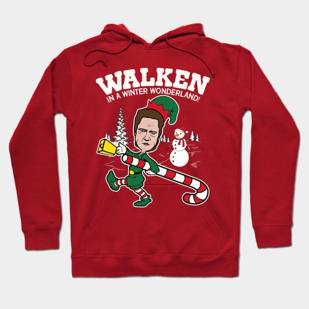 Walken in a Winter Wonderland Hoodie by darklordpug